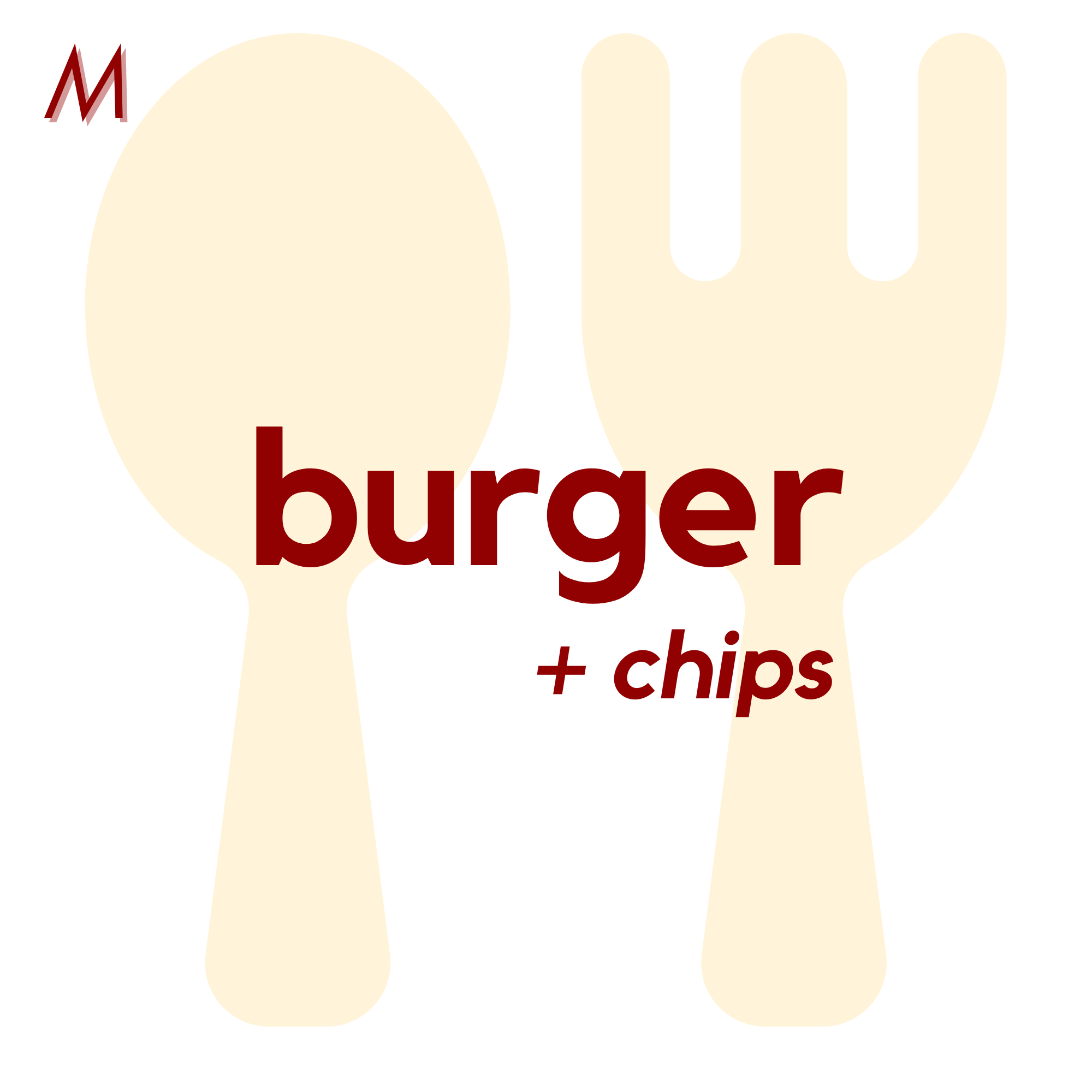 (12/08) MON - Burger and Chips | Fruit