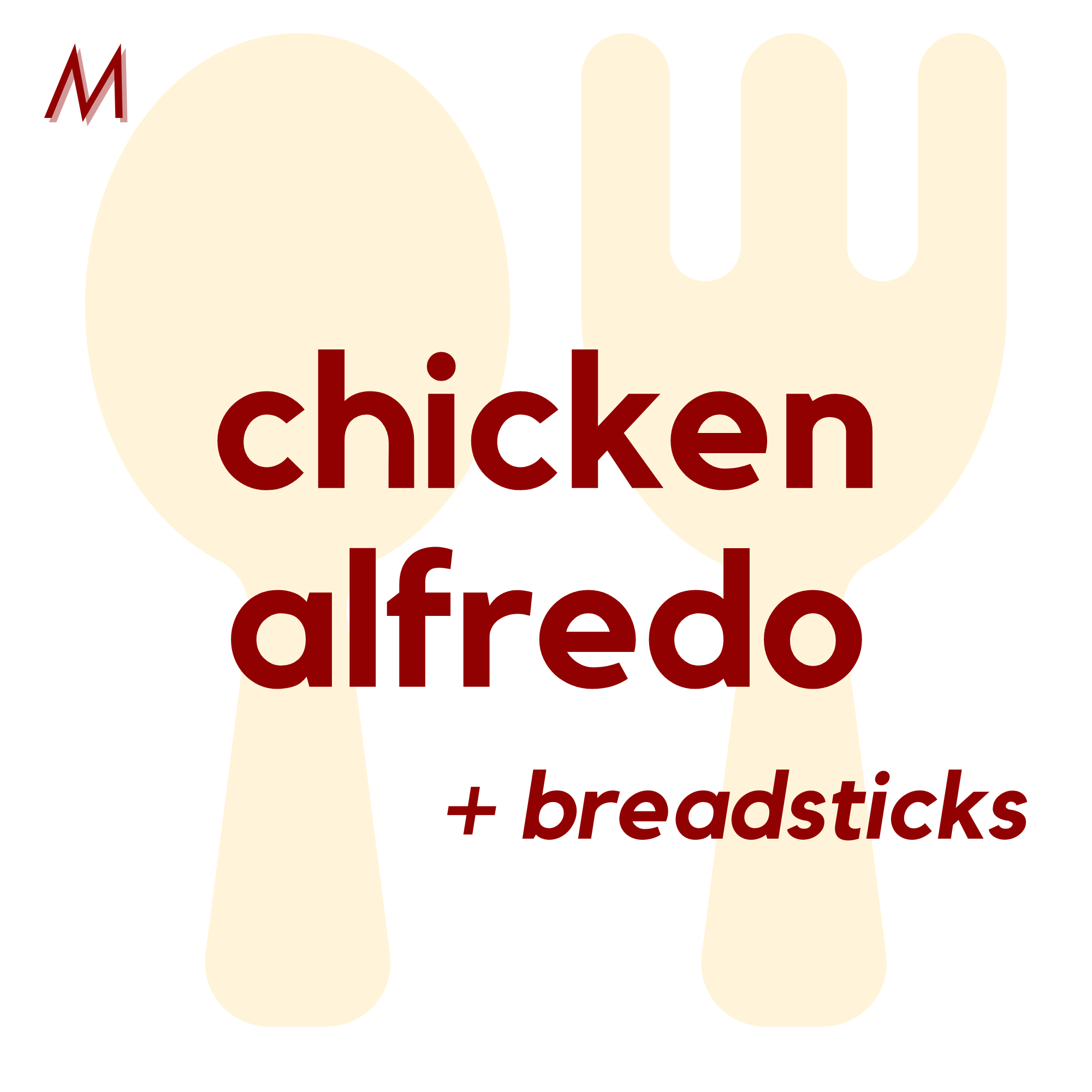 (01/06) MON - Chicken Alfredo and Bread Sticks | Mixed Fruits