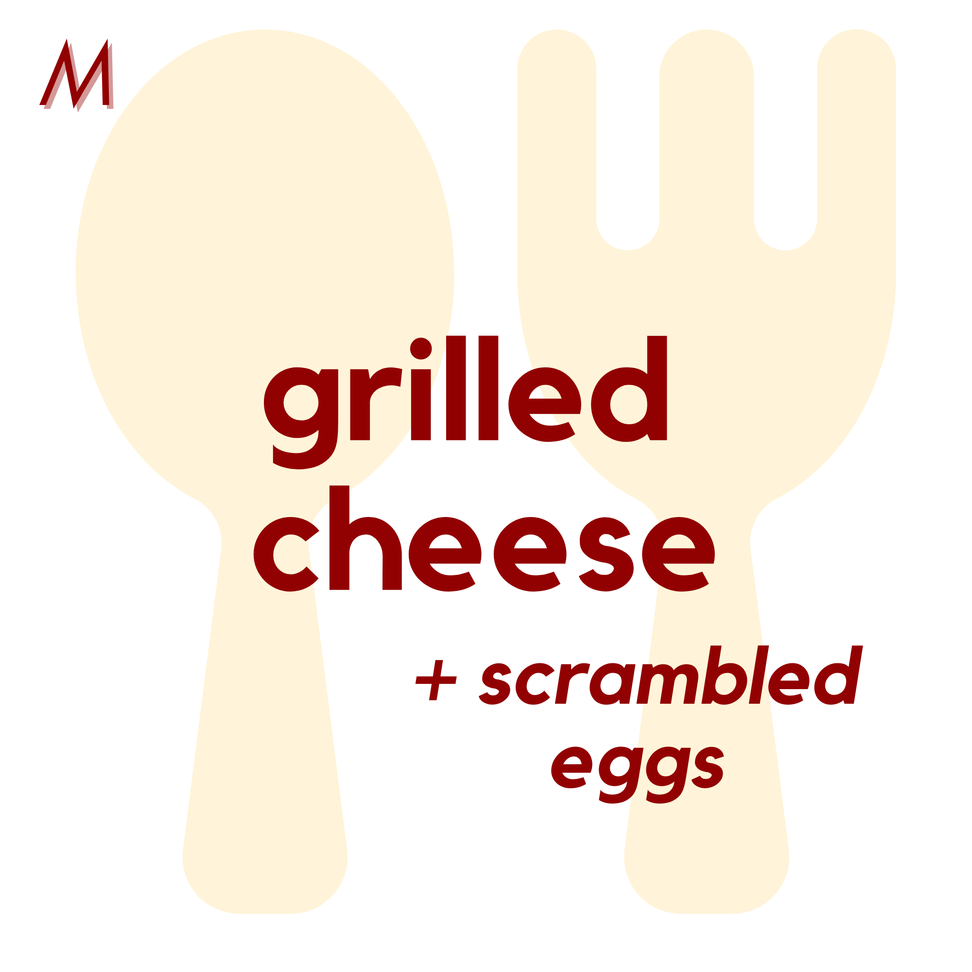 (04/28) MON - Grilled Cheese and Scrambled Eggs | Banana