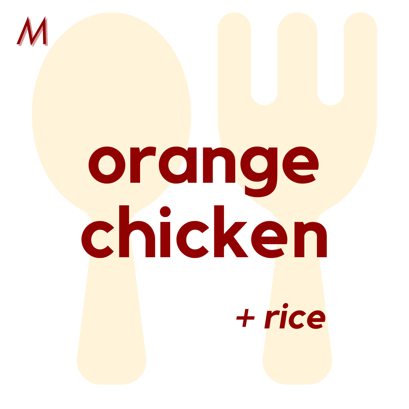 () MON - Orange Chicken and Rice | Fruit