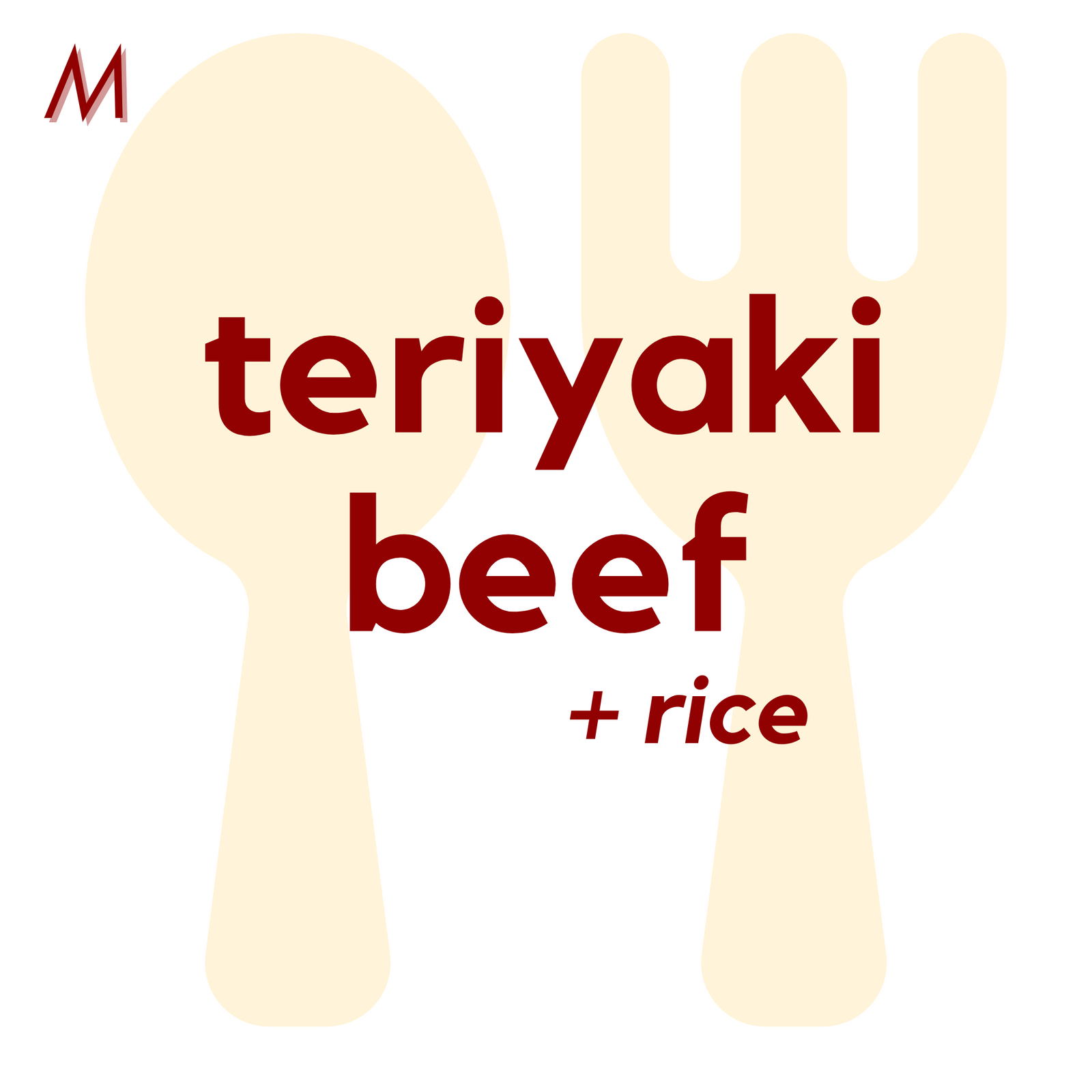 () MON - Teriyaki Beef and Rice | Fruits