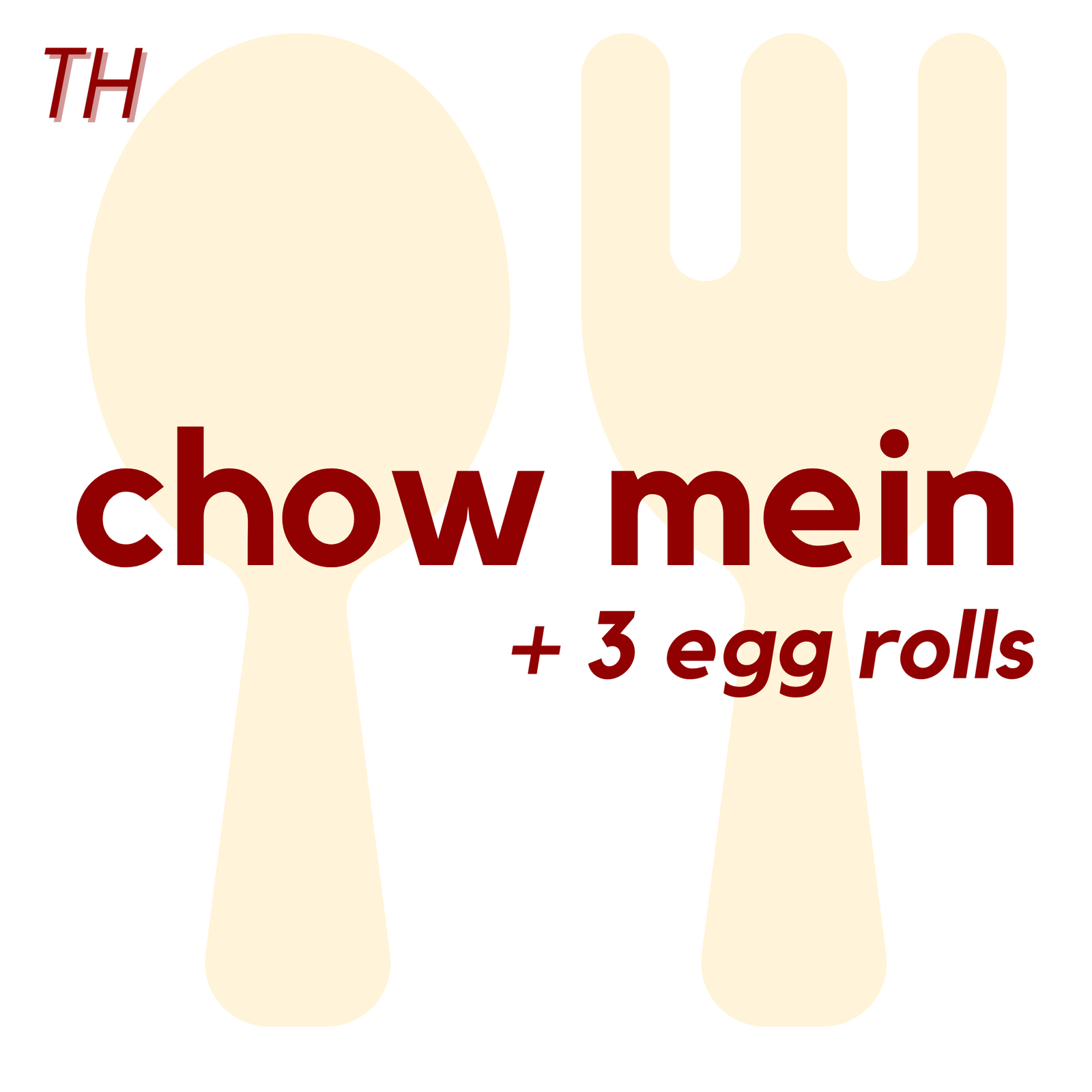 (09/04) THU - Chowmein and 3 Egg Rolls | Fruits