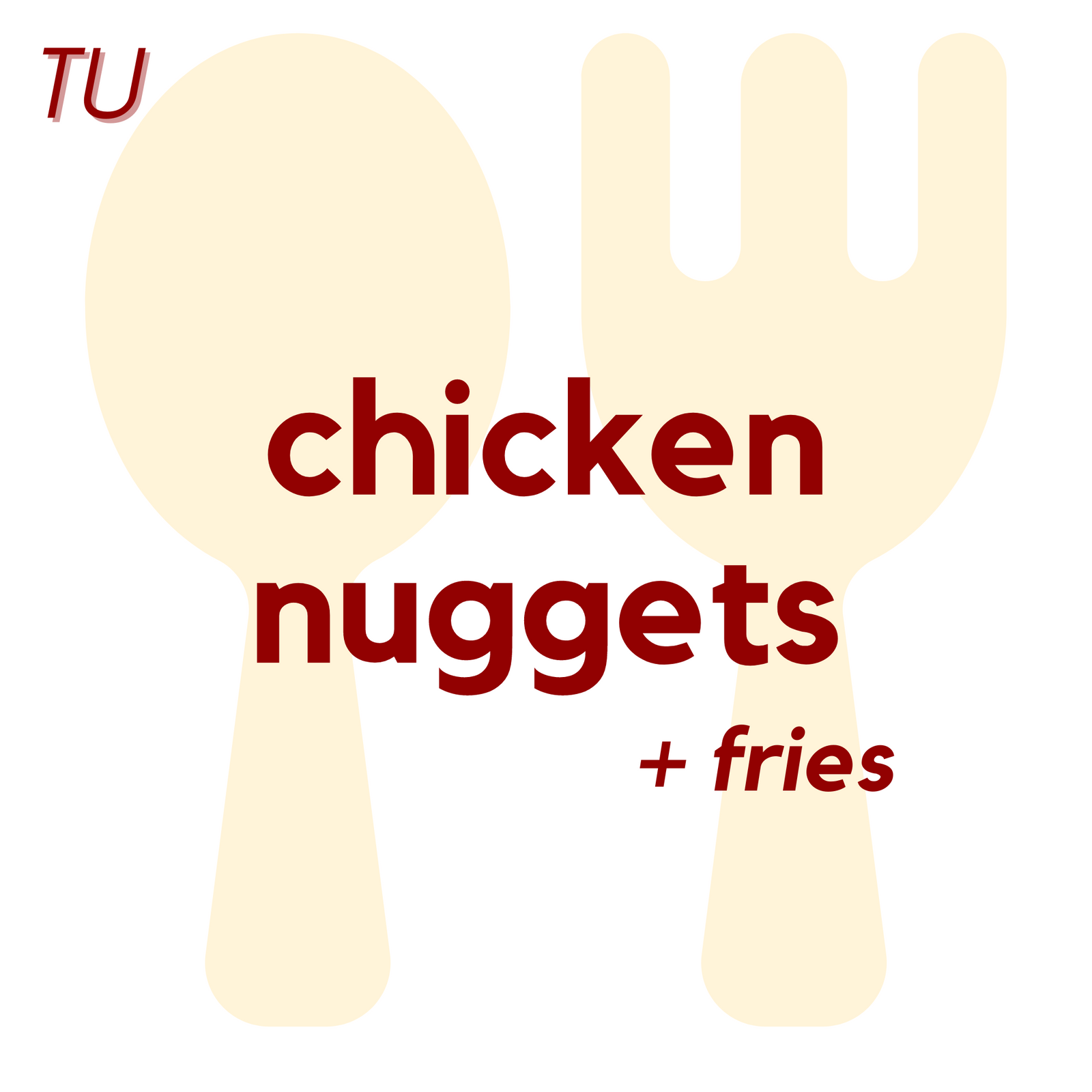 (11/25) TUE - Chicken Nuggets and Fries | Brownie
