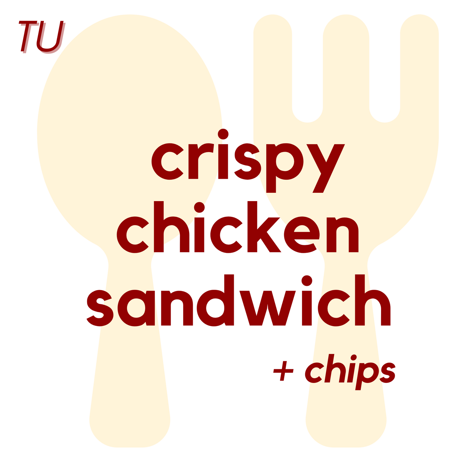 (11/11) TUE - Crispy Chicken Sandwich and Chips | Rice Krispie