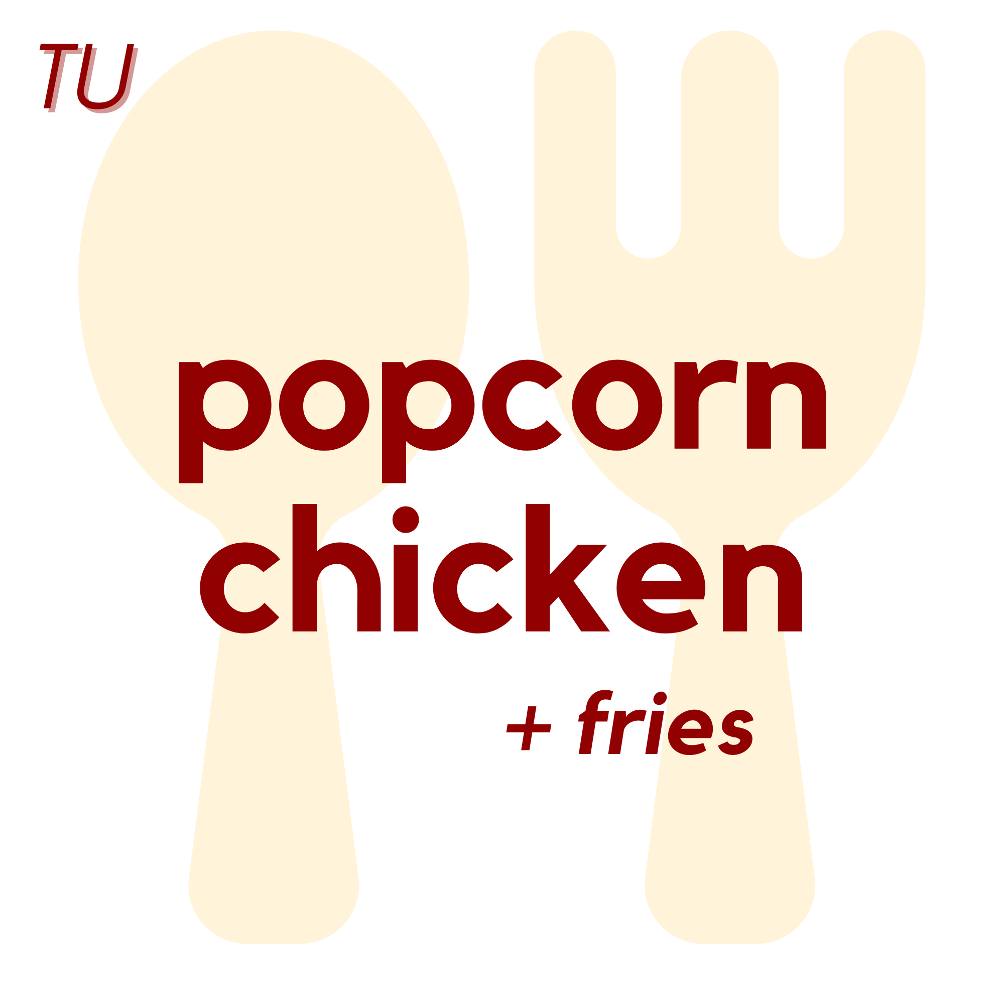 (01/07) TUE - Popcorn Chicken and Fries | Grapes