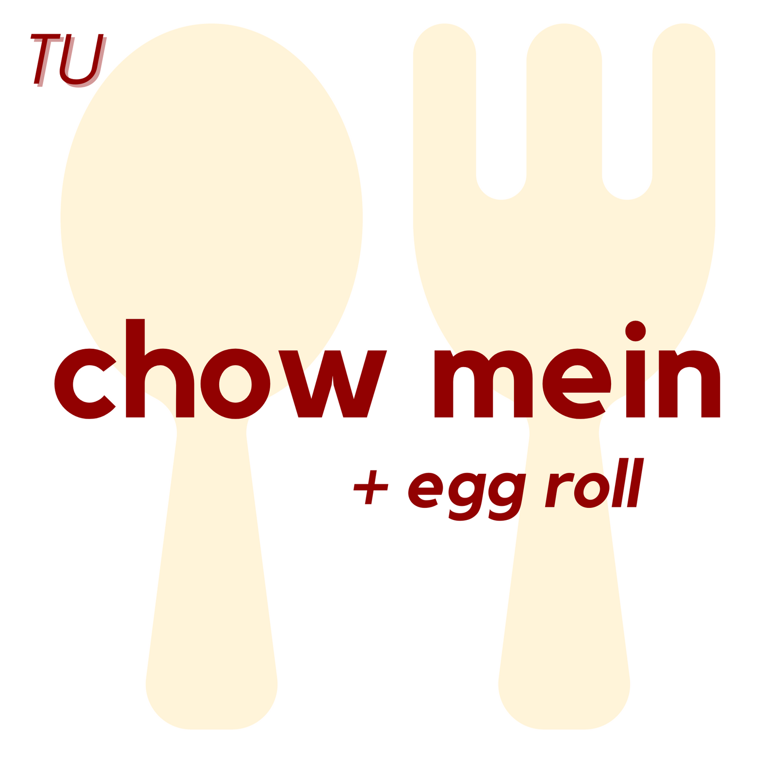() TUE - Chowmein and Egg Roll | Brownie