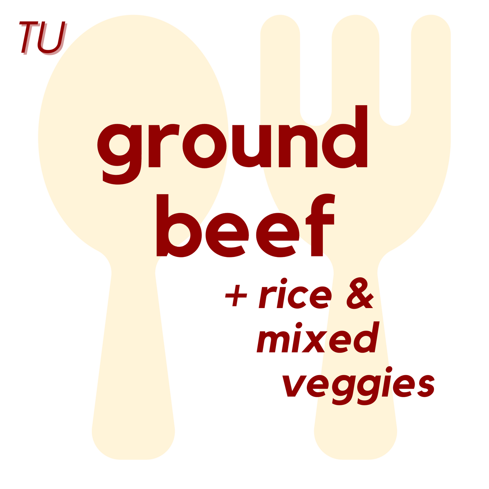 () TUE - Ground Beef w/ Mixed Veggies and Rice | Cake