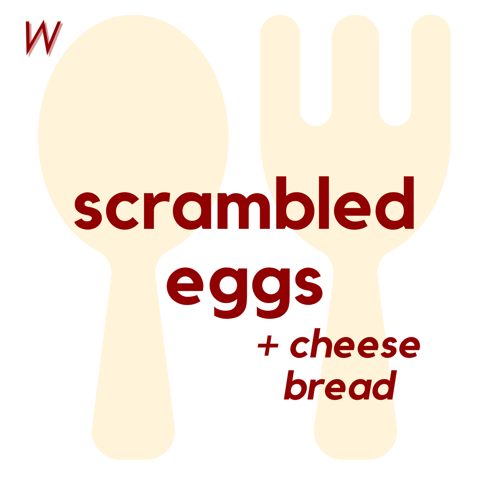 () WED - Scrambled Eggs and Cheese Bread | Fruits