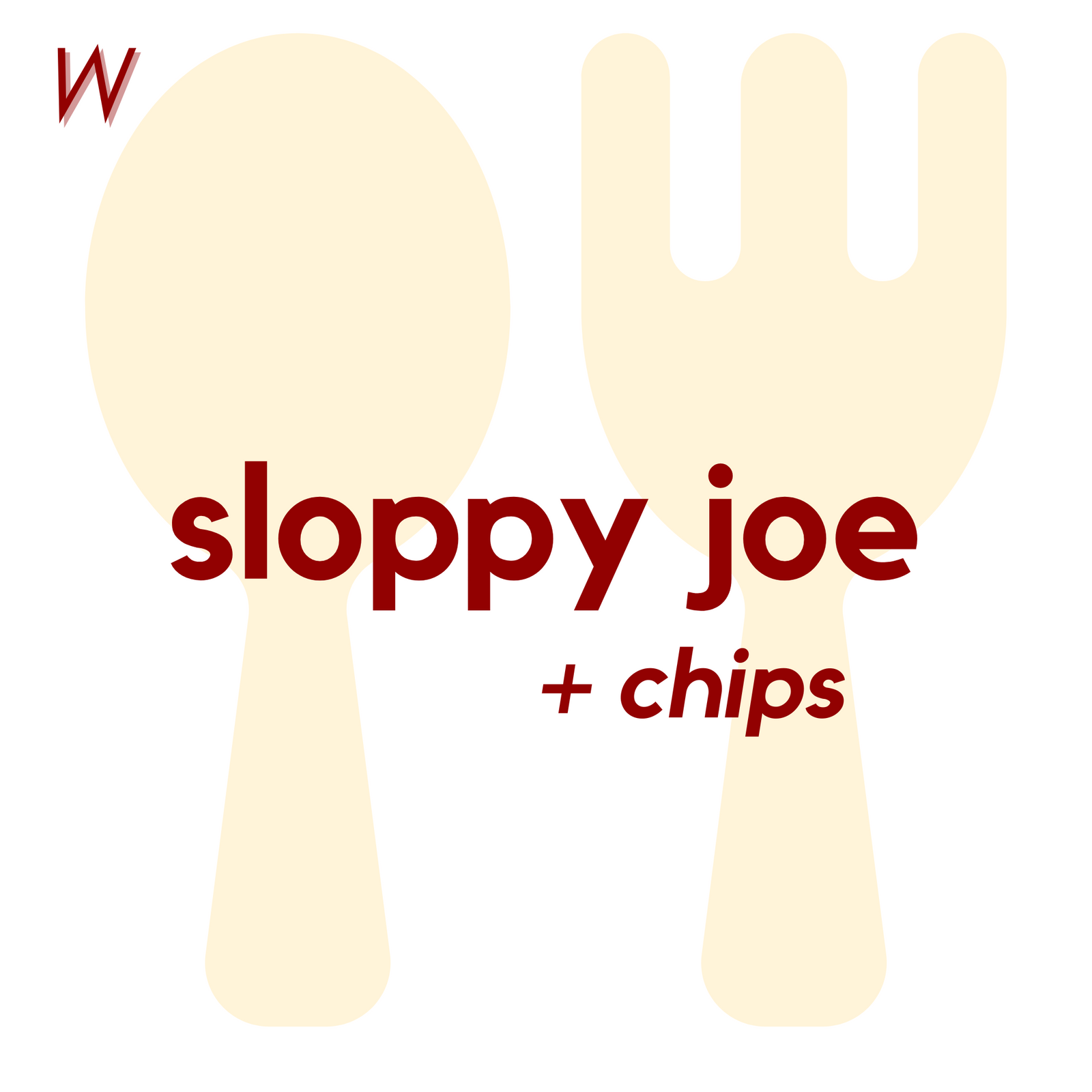 (11/19) WED - Slopy Joe and Chips | Cake