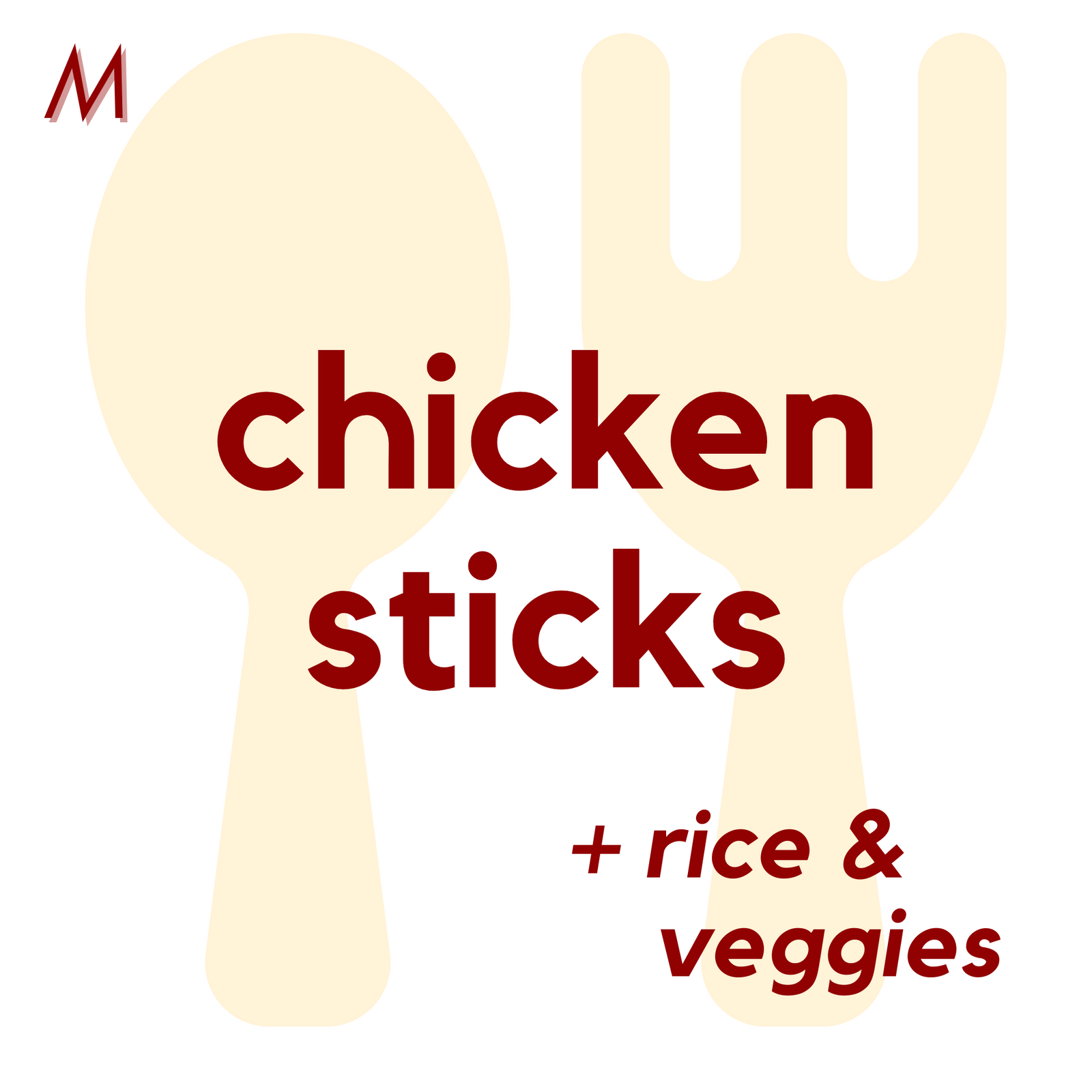 () MON - Chicken Sticks and Rice | Brownies