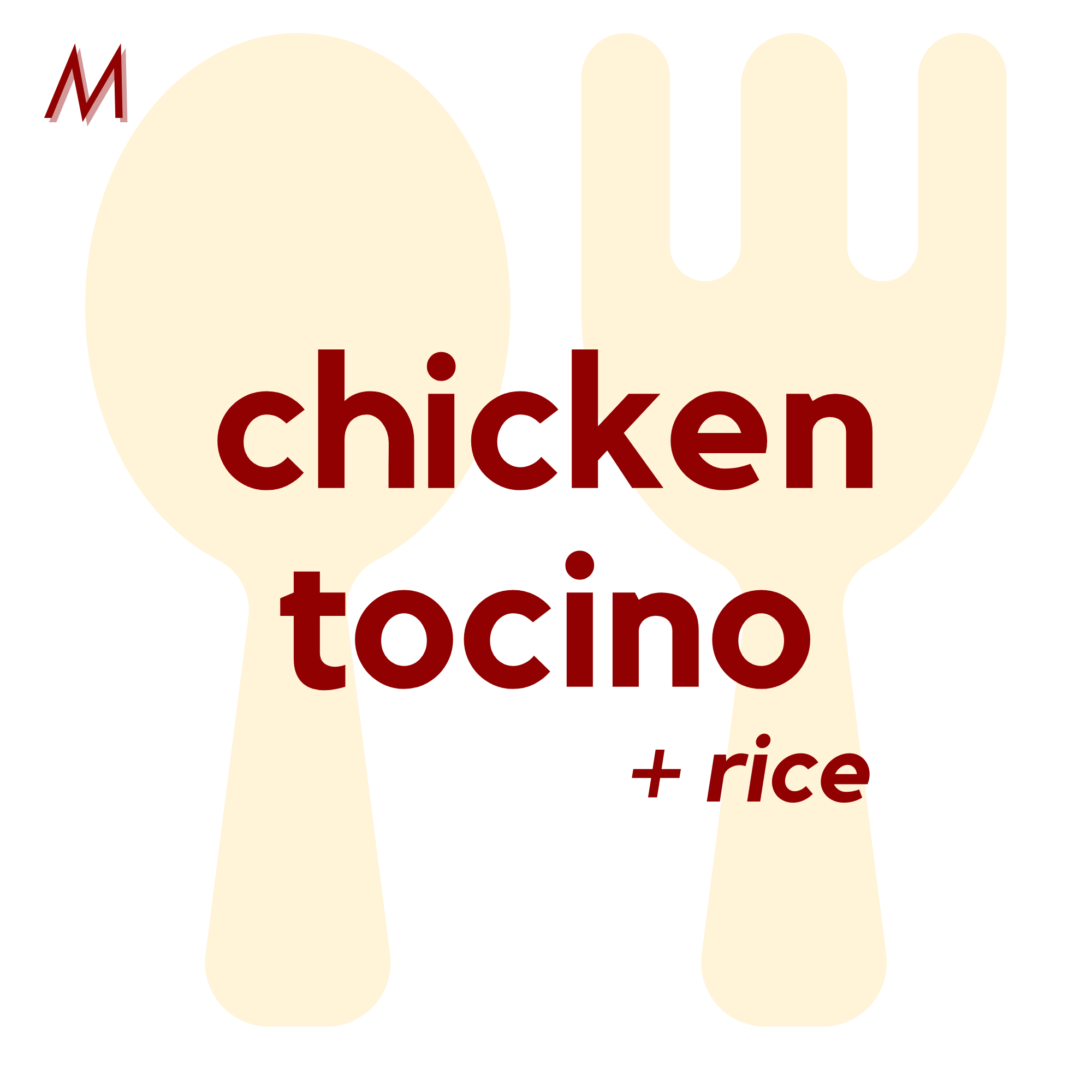 () MON - Chicken Tocino and Rice | Veggies