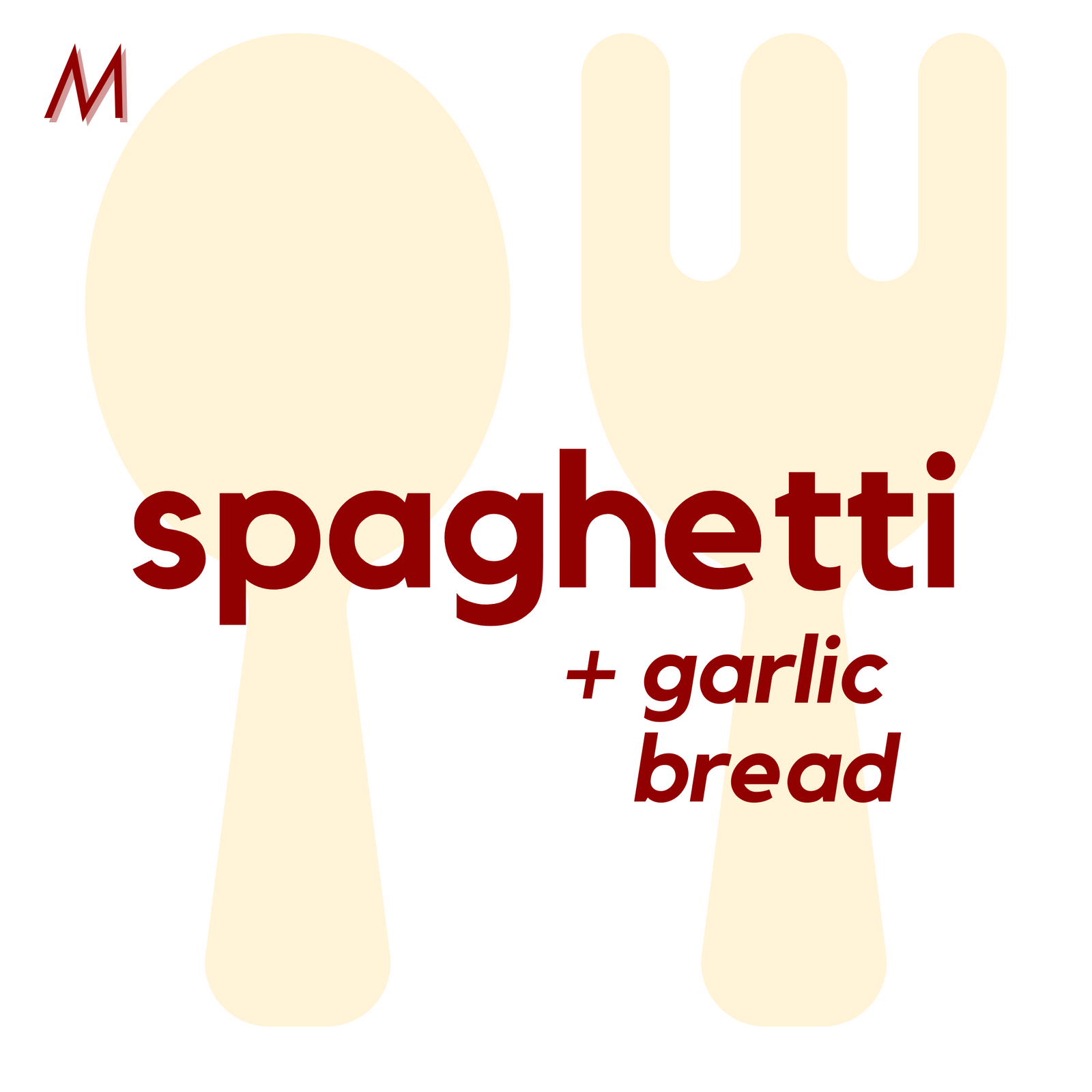 () MON - Spaghetti and Garlic Bread | Cake