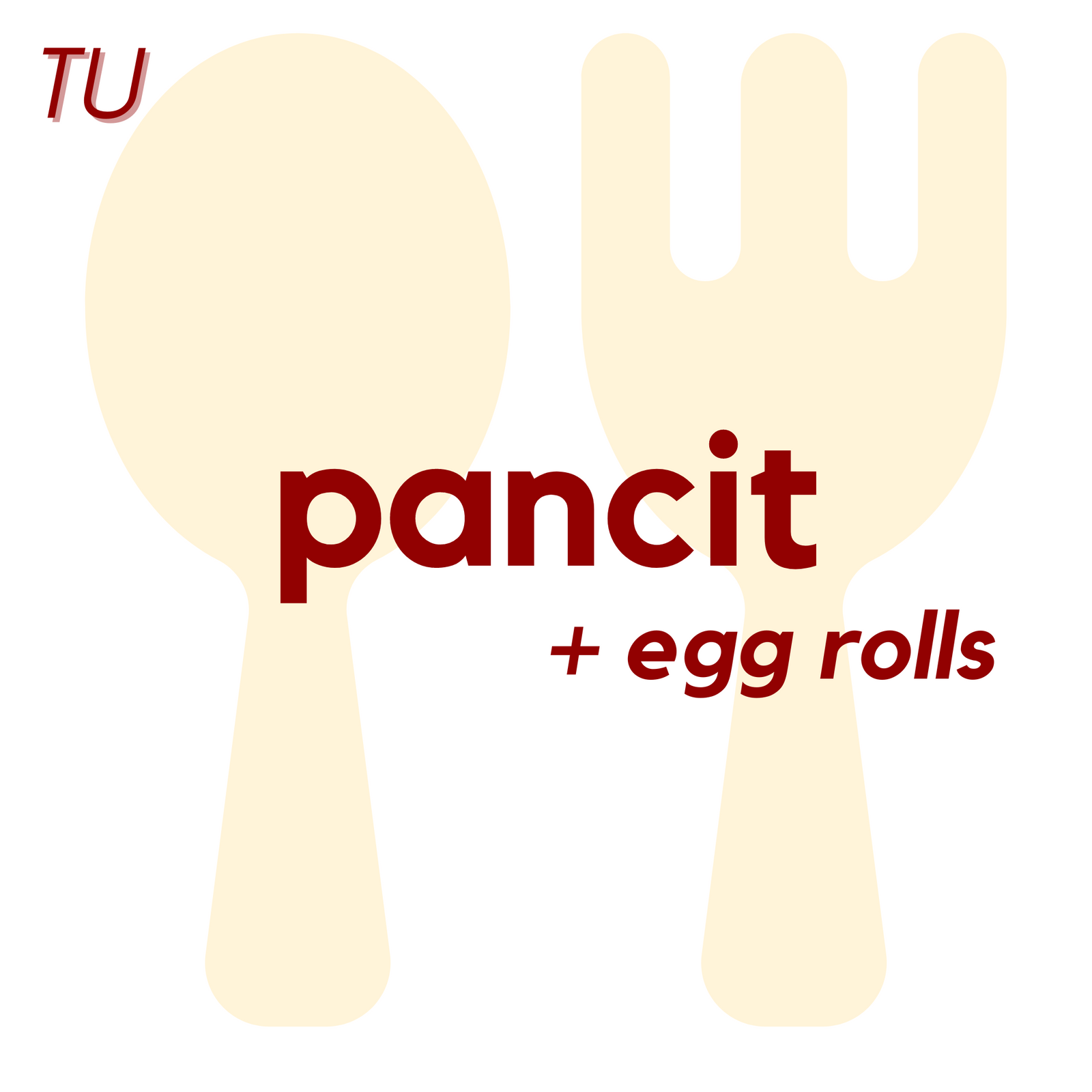 (10/28) TUE - Pancit and Egg Rolls | Muffin
